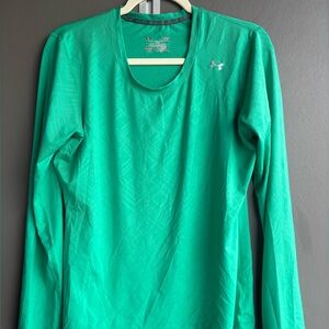 Under Armour Heat Gear Women's Teal Long Sleeve Size L